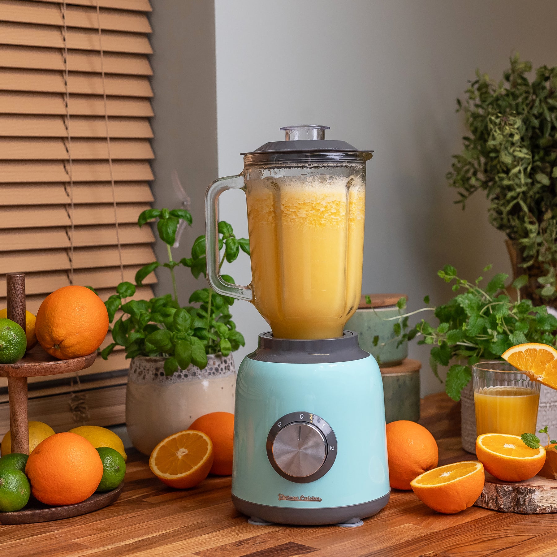Blender retro avec mini-hachoir Vintage Cuisine