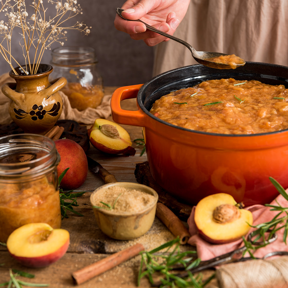 Marmites en fonte émaillée rétro avec couvercle - ombre 4,3l Vintage Cuisine