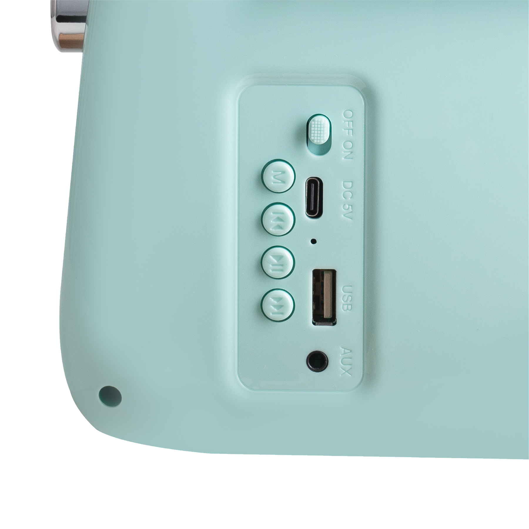 Radio chromée rétro Vintage Cuisine avec haut-parleur Bluetooth 2.0