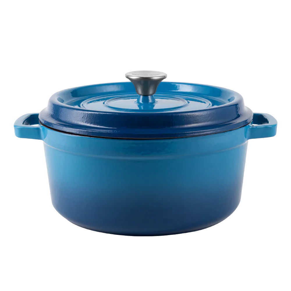 Marmites en fonte émaillée rétro avec couvercle - ombre 4,3l Vintage Cuisine
