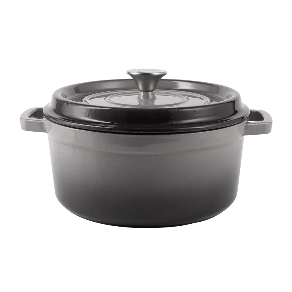 Marmites en fonte émaillée rétro avec couvercle - ombre 4,3l Vintage Cuisine