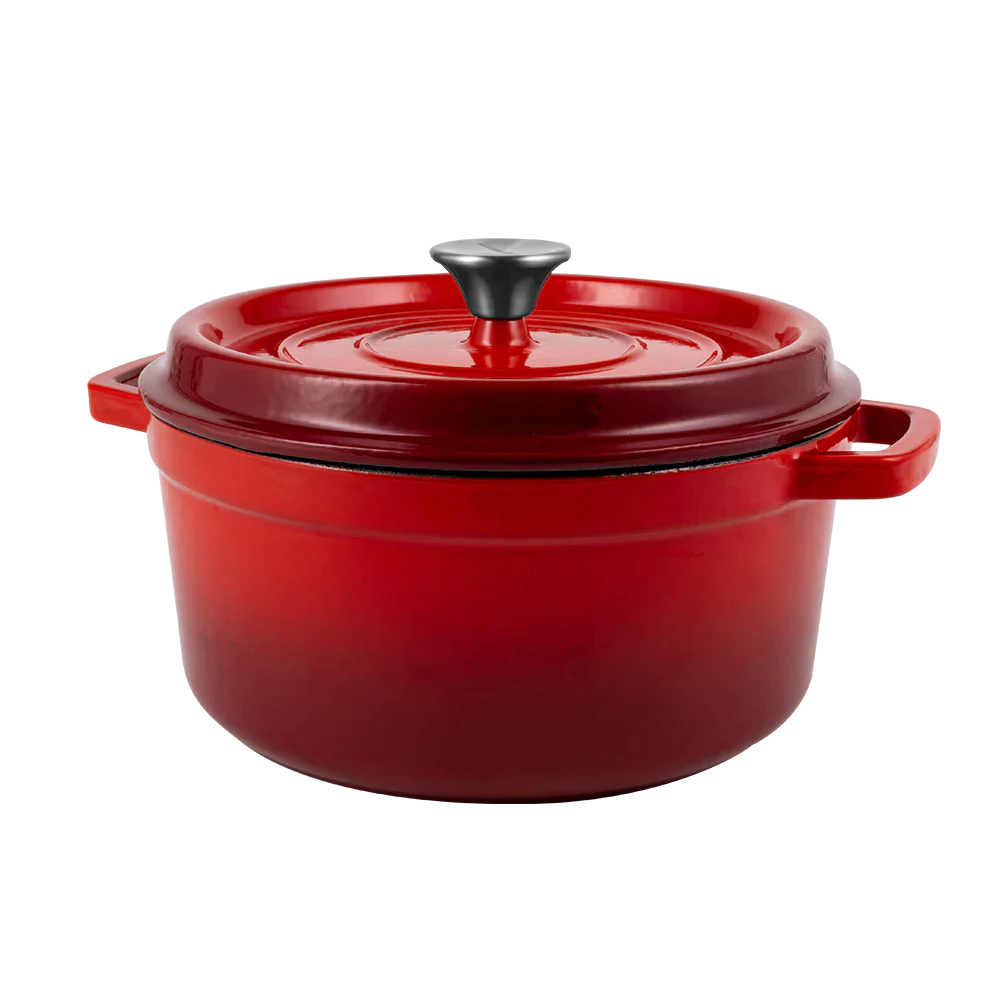 Marmites en fonte émaillée rétro avec couvercle - ombre 4,3l Vintage Cuisine