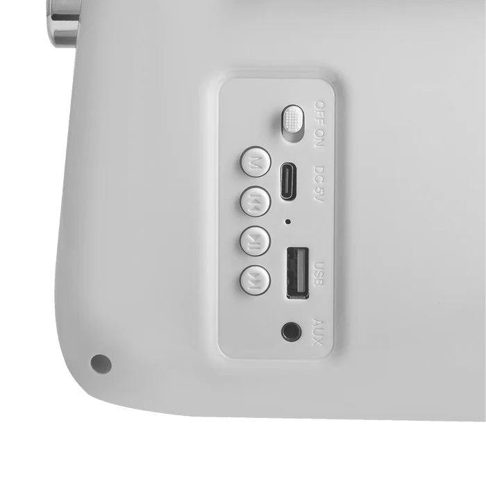 Radio chromée rétro Vintage Cuisine avec haut-parleur Bluetooth 2.0