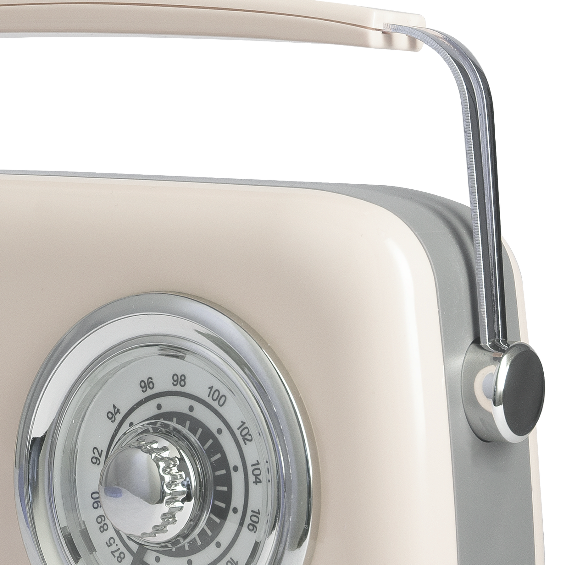 Radio chromée rétro Vintage Cuisine avec haut-parleur Bluetooth 2.0
