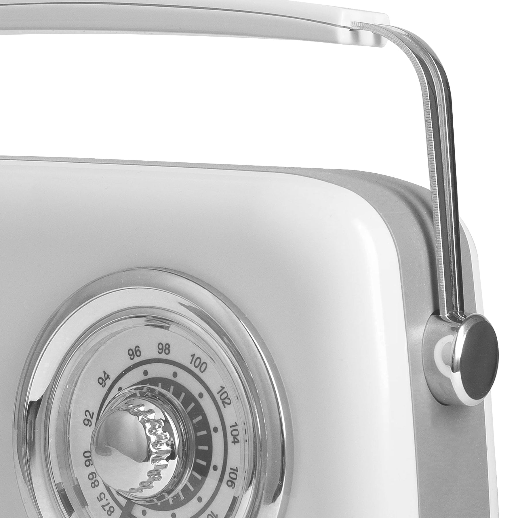 Radio chromée rétro Vintage Cuisine avec haut-parleur Bluetooth 2.0