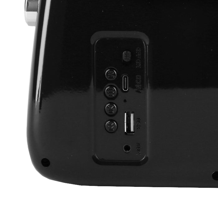 Radio chromée rétro Vintage Cuisine avec haut-parleur Bluetooth 2.0