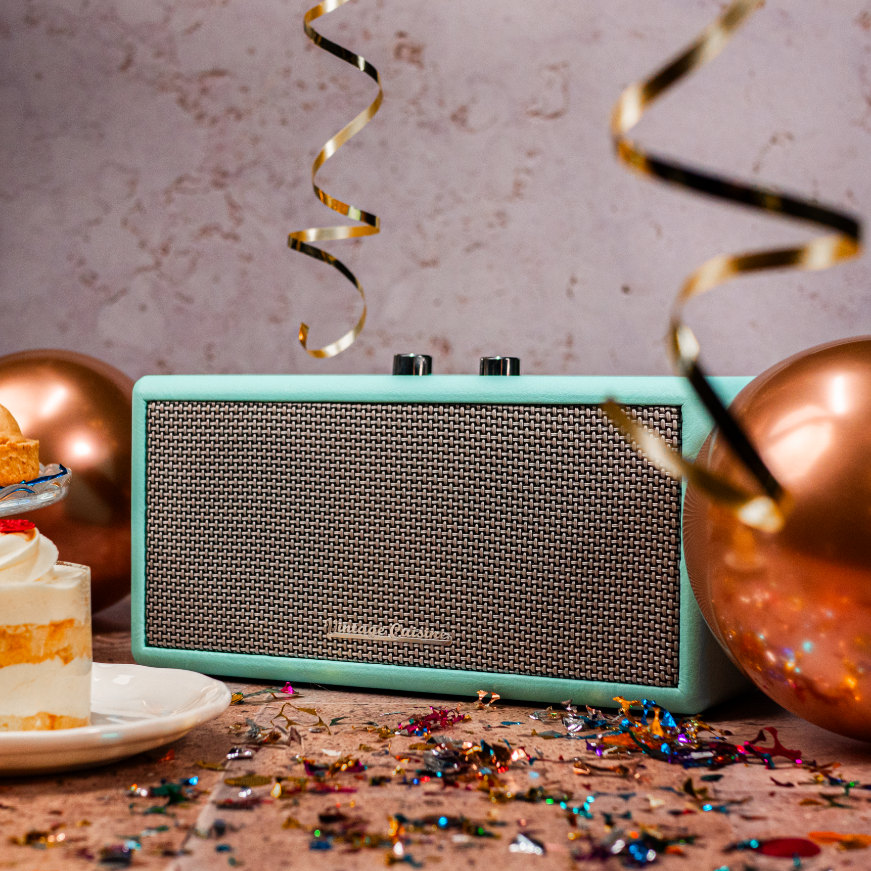 Enceinte rétro Bluetooth avec poignée souple Vintage Cuisine