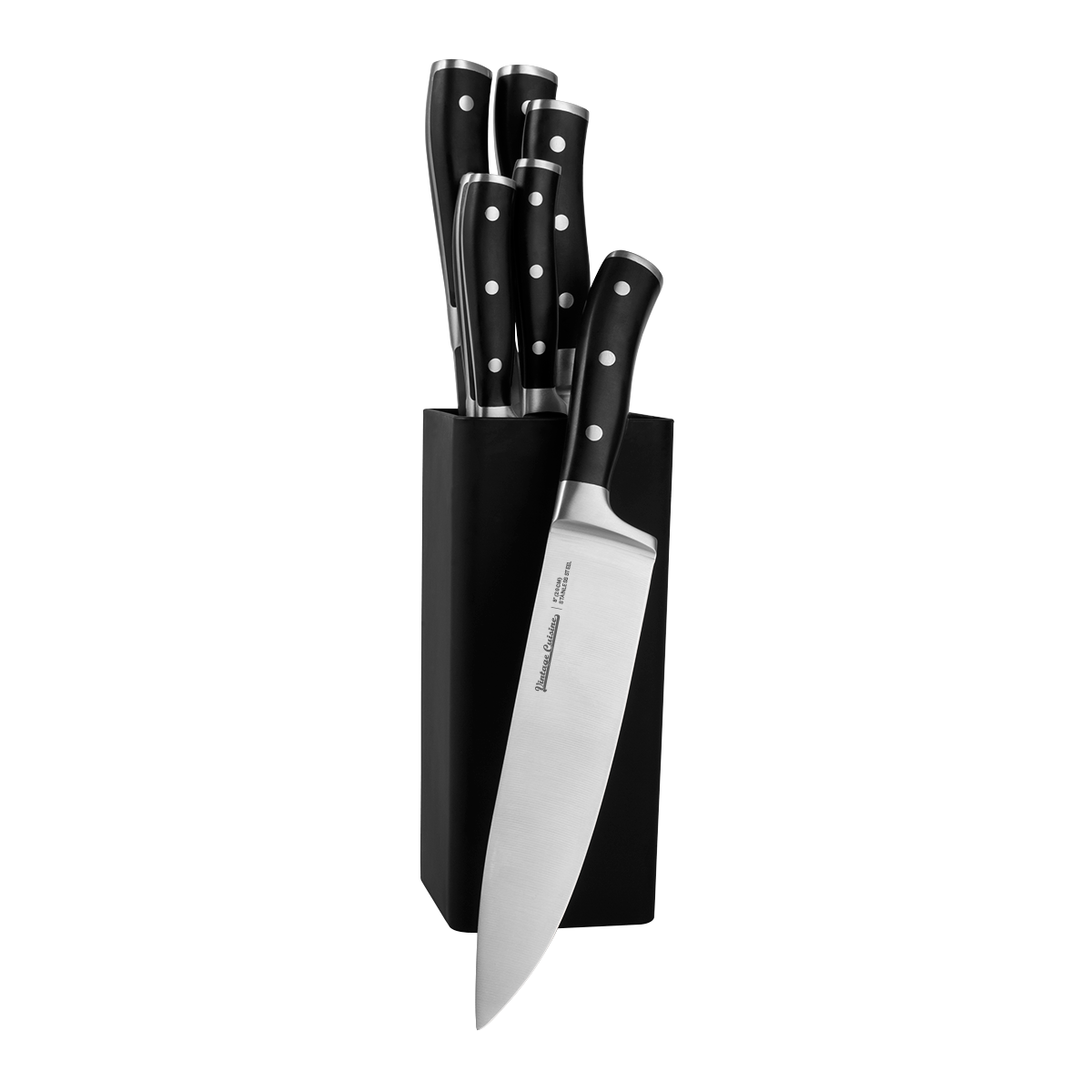 Set de 7 couteaux de cuisine avec support