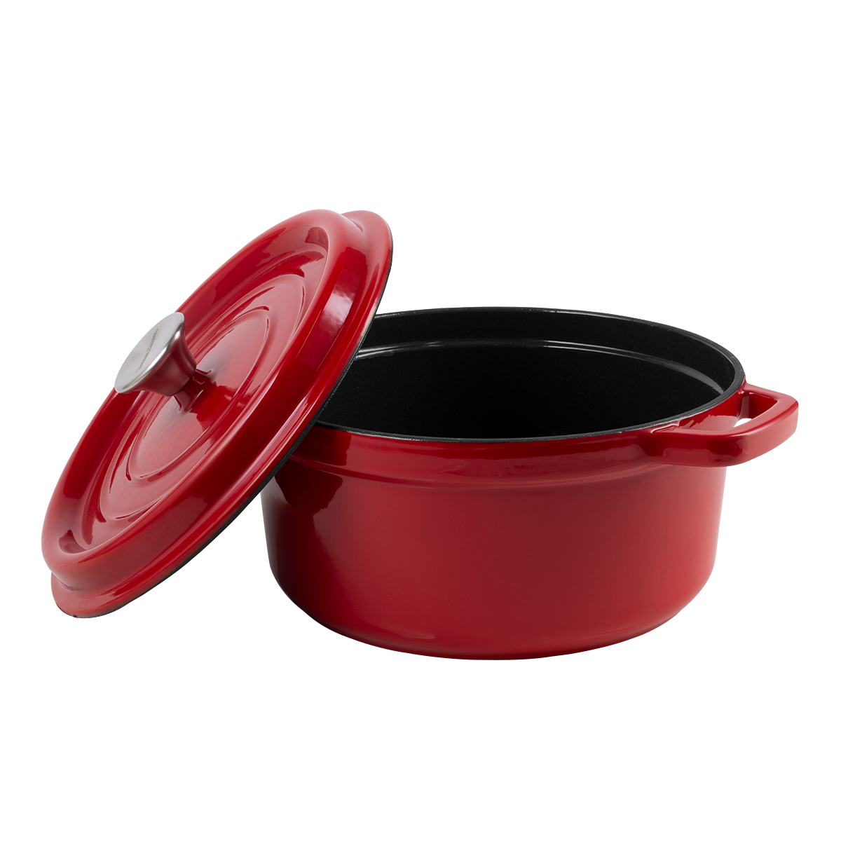 Marmites en fonte émaillée rétro avec couvercle 2,2 l Vintage Cuisine