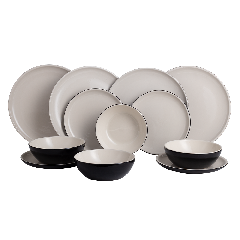 Service de vaisselle en céramique vintage cuisine pour 4 personnes