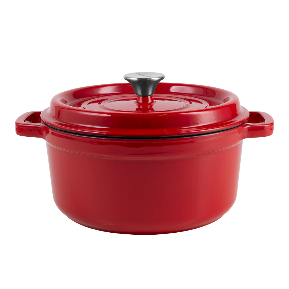 Enameled cast iron pot with lid 2,2L by Vintage Cuisine