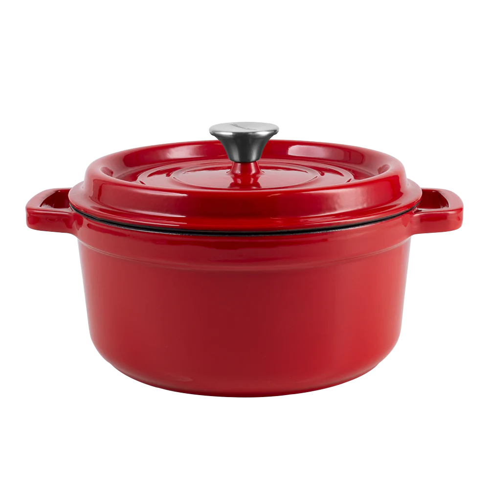 Marmites en fonte émaillée rétro avec couvercle 4,3l Vintage Cuisine