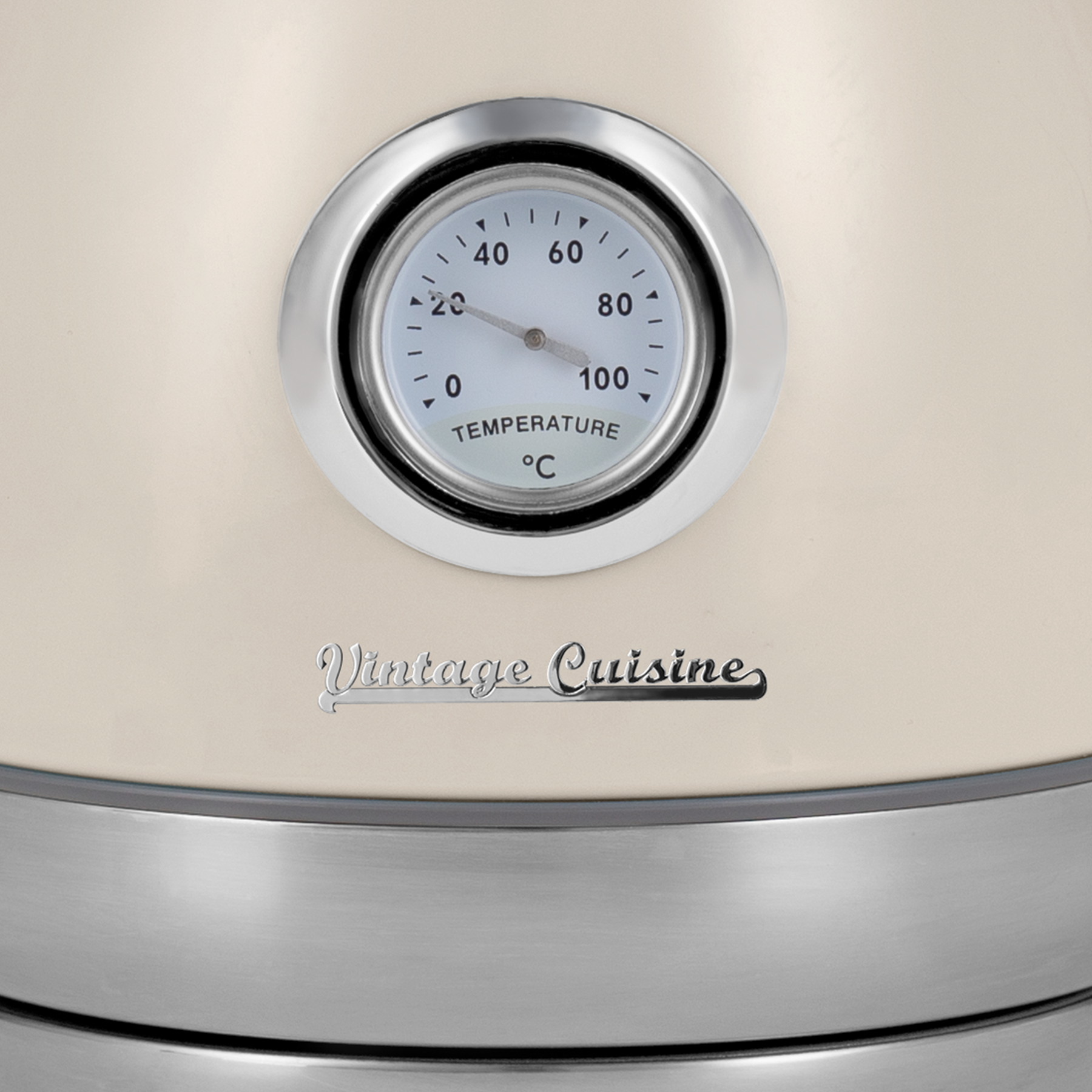 Bouilloire électrique rétro mince Vintage Cuisine avec thermomètre