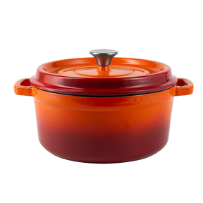 Enameled cast iron pot with lid 4,3L by Vintage Cuisine