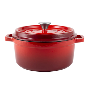 Enameled cast iron pot with lid 4,3L by Vintage Cuisine