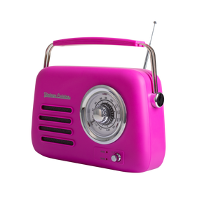 Radio rétro avec haut-parleur bluetooth Vintage Cuisine - couleurs de l'été - mat