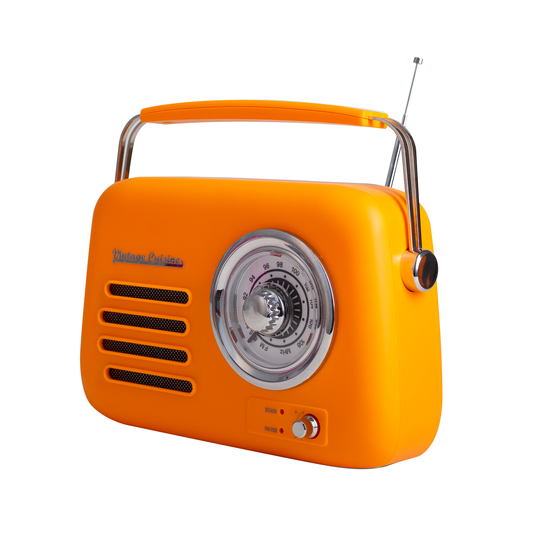 Radio rétro avec haut-parleur bluetooth Vintage Cuisine - couleurs de l'été - mat