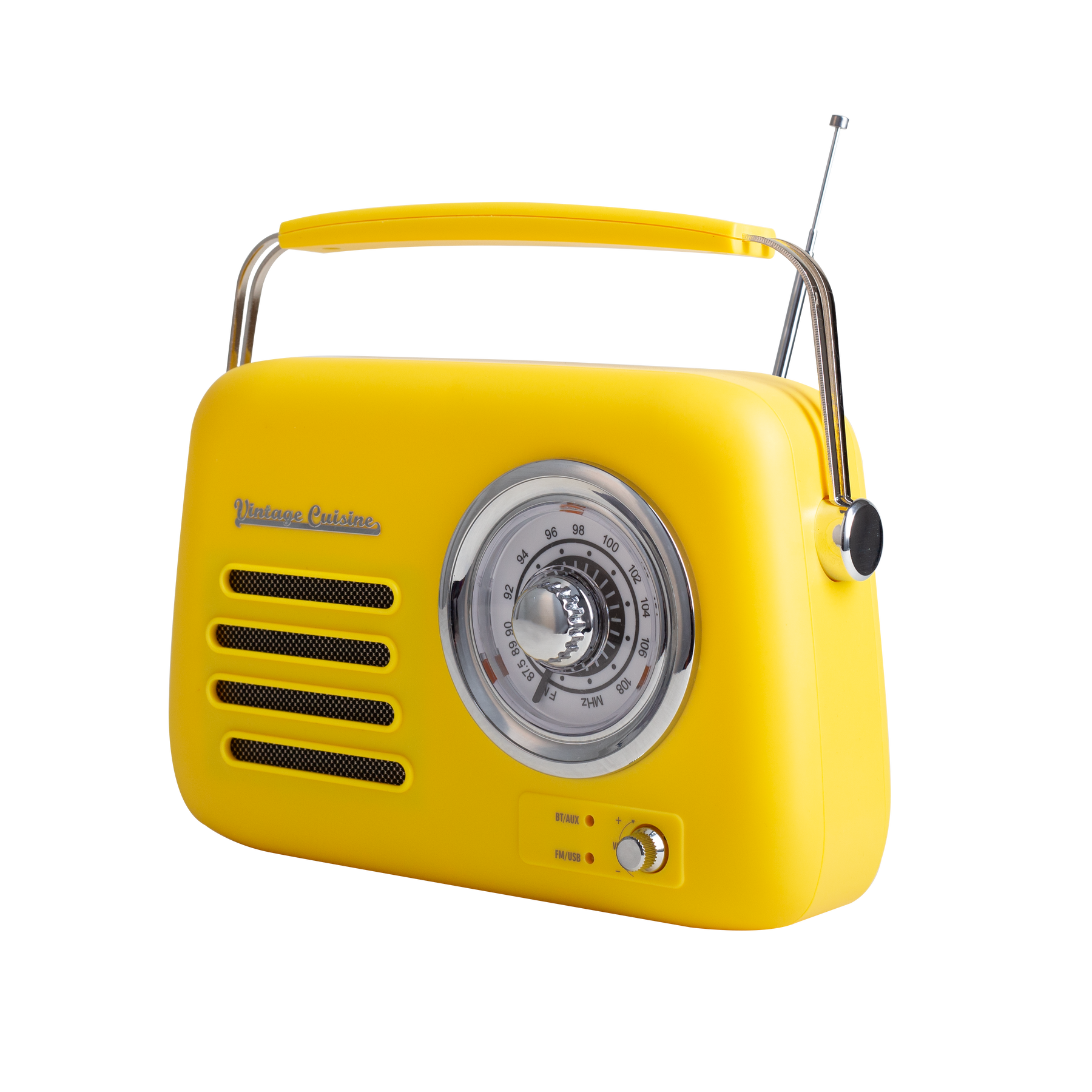 Radio rétro avec haut-parleur bluetooth Vintage Cuisine - couleurs de l'été - mat