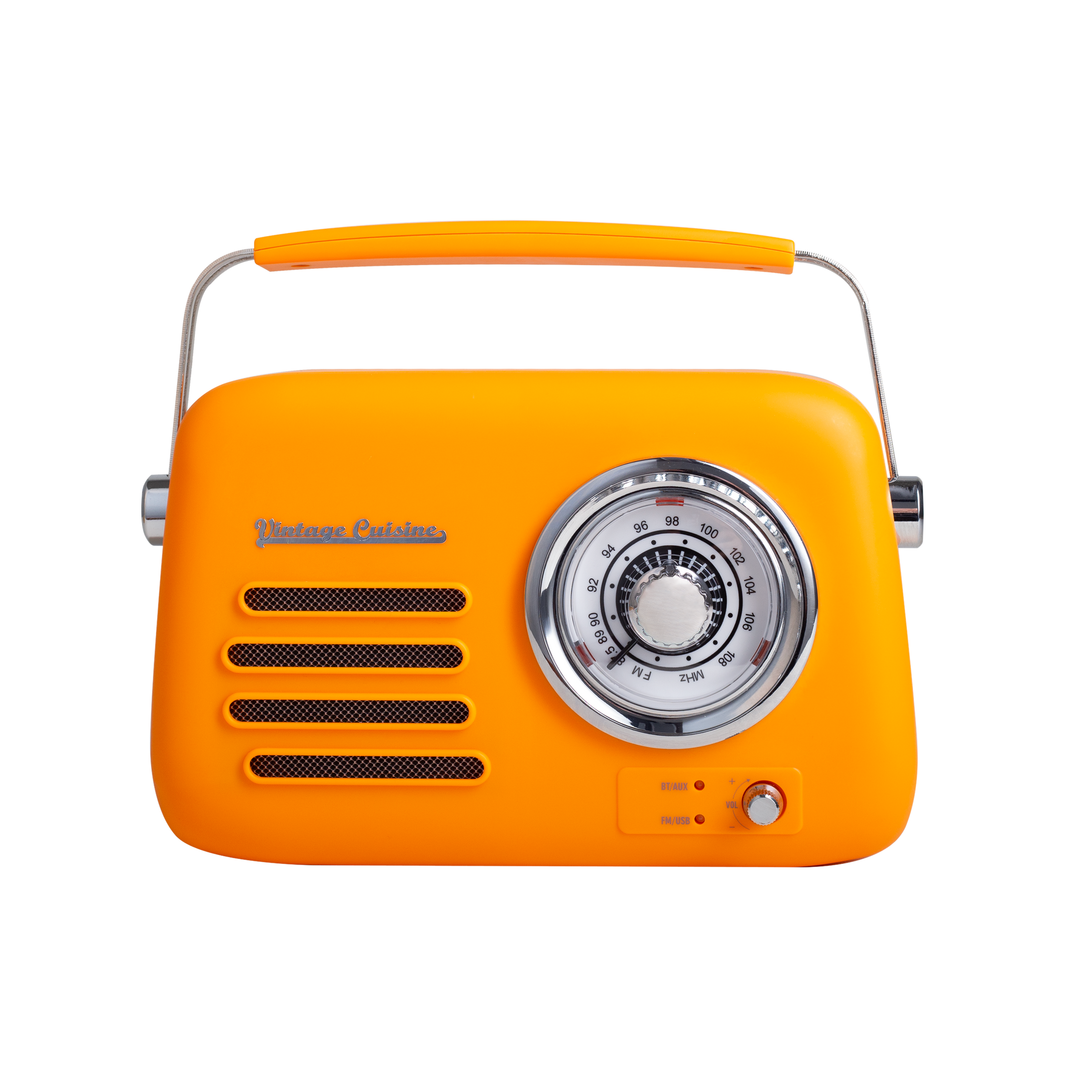 Radio rétro avec haut-parleur bluetooth Vintage Cuisine - couleurs de l'été - mat