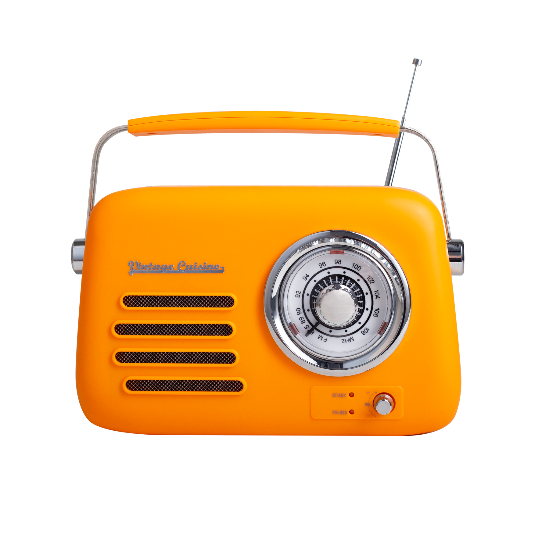 Radio rétro avec haut-parleur bluetooth Vintage Cuisine - couleurs de l'été - mat