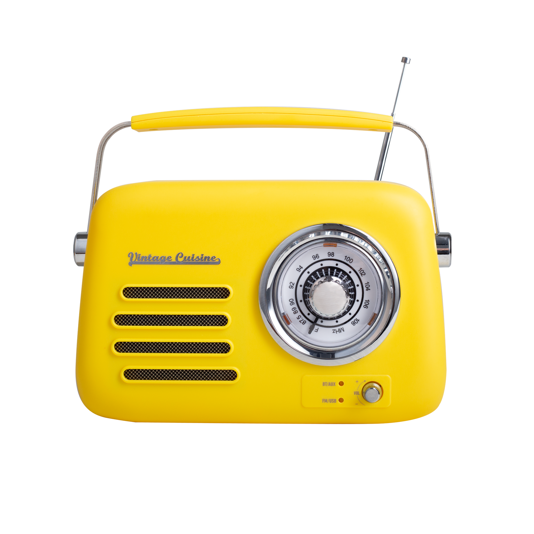 Radio rétro avec haut-parleur bluetooth Vintage Cuisine - couleurs de l'été - mat