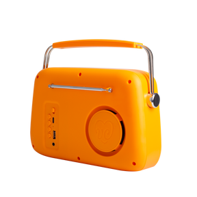 Radio rétro avec haut-parleur bluetooth Vintage Cuisine - couleurs de l'été - mat