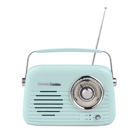 Radio chromée rétro Vintage Cuisine avec haut-parleur Bluetooth